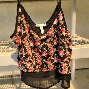 Flowey crop top FOREVER 21 floral pattern